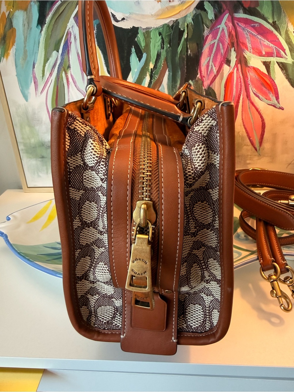 Coach Disney X Coach Rogue 25 In Signature Textile Jacquard With Mickey Mouse - Picture 6 of 16